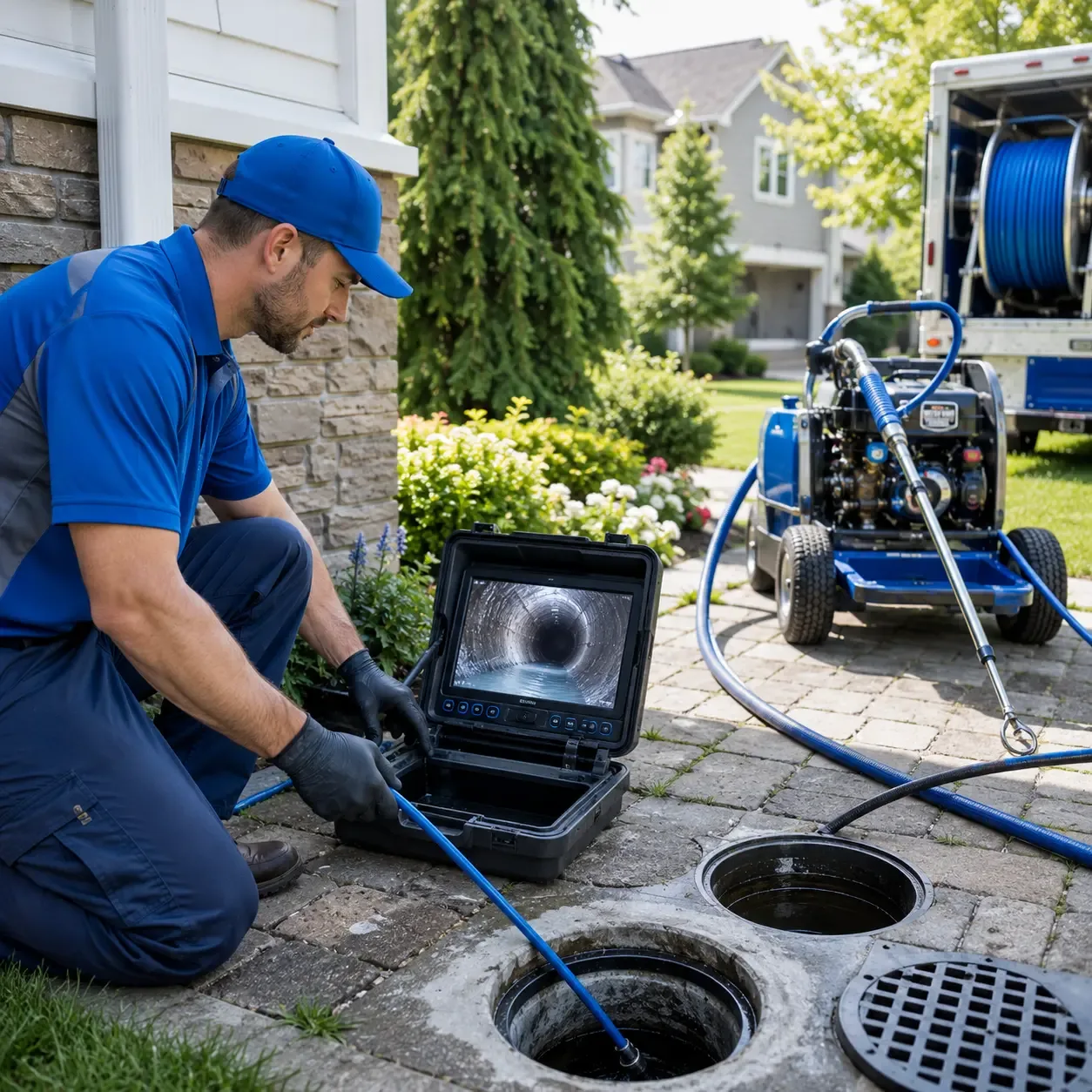 Outdoor drain cleaning professionals serving Curtis Bay, MD